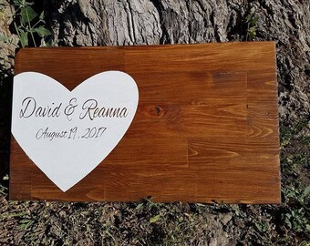 Alternative wedding guest book, wood guest book, wedding decor, guest book
