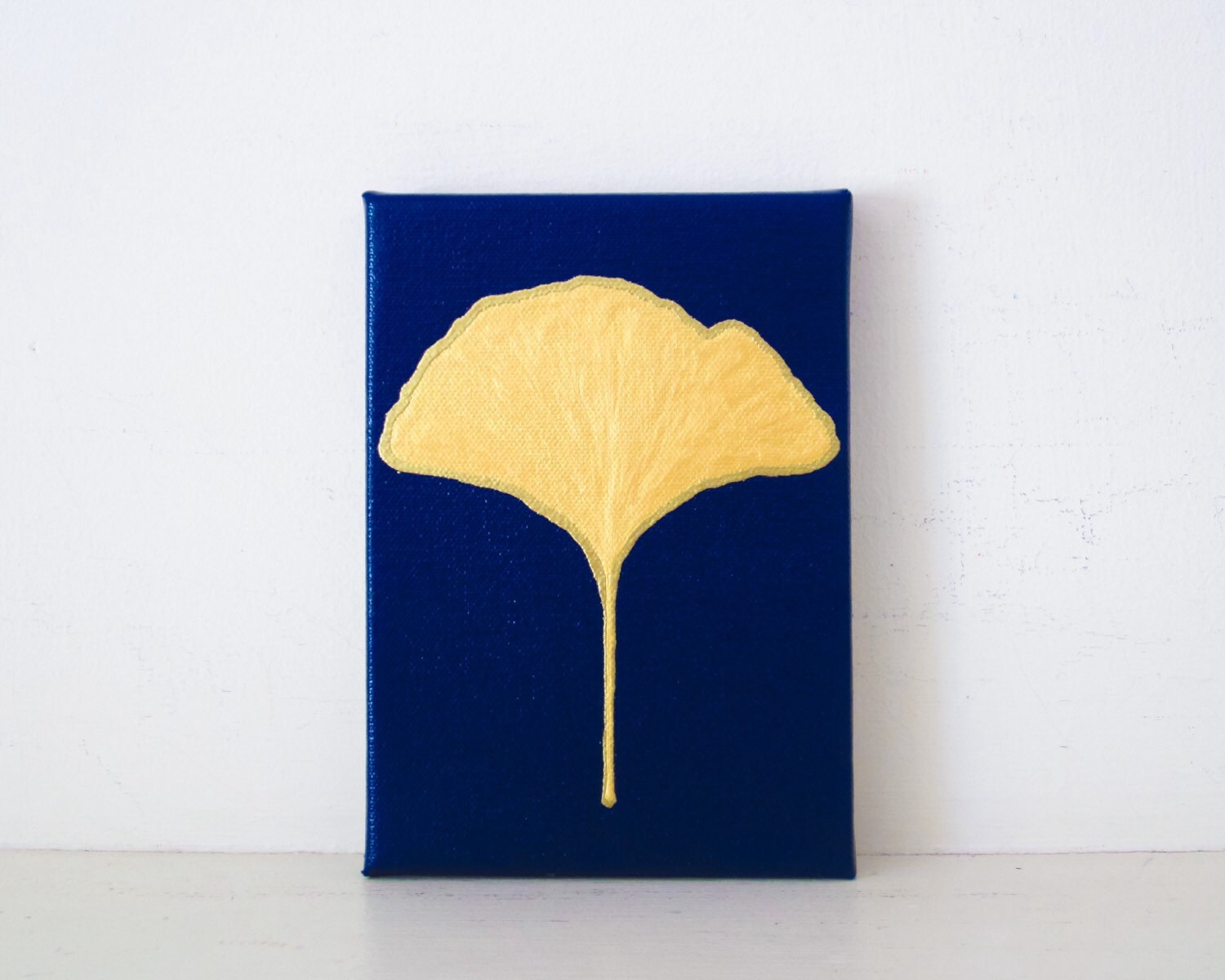 GINKGO LEAF Gold Ginkgo Leaf Painting Gold Ginkgo Leaf