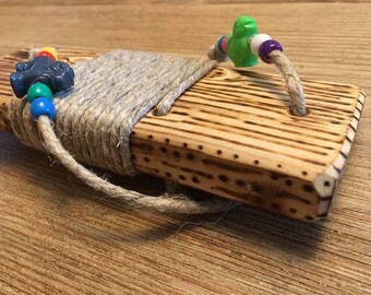 BIRD TOY: Wrapped Platform PERCH