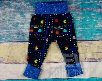 Pac-man grandir avec moi, pantalon, pantalon 12m-3 t, les filles Monster Bunz, garçons Monkey bout à bout, Maxaloone Cloth Diaper pantalons, jambières pour bébés, Yoga Pant