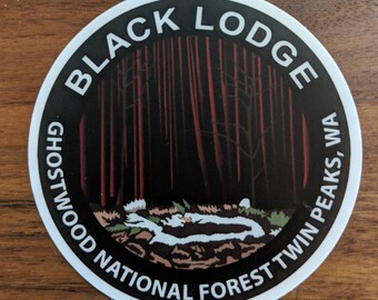 3" Black Lodge Twin Peaks Sticker