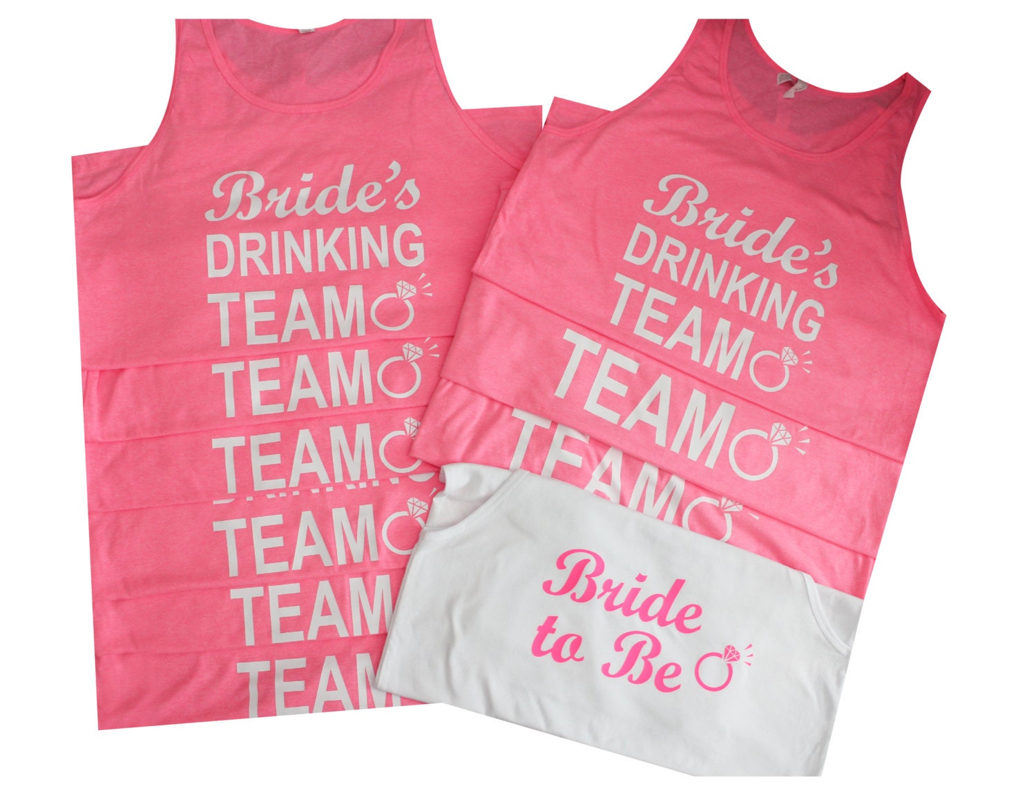 10 Brides Drinking Team jersey knit Tank Tops. Bachelorette