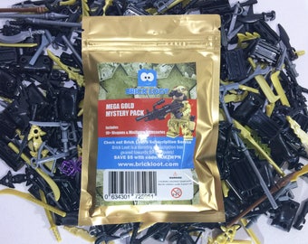 90 Weapons for your LEGO Minifigures - GOLD Mega Pack