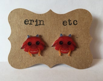 Handmade Plastic Fandom Earrings - Cartoon - Mushu