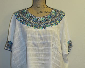 Embroidered Guatemalan Huipil