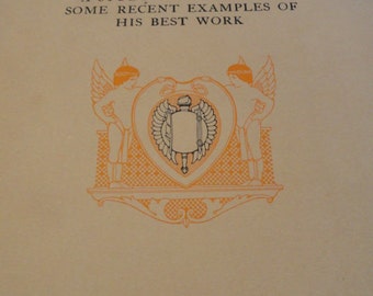 B798) Antique Charles Dana Gibson Print Portfolio Book