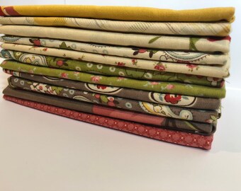 11 Urban Cowgirl Fat Quarters by Urban Chiks- Moda Fabrics