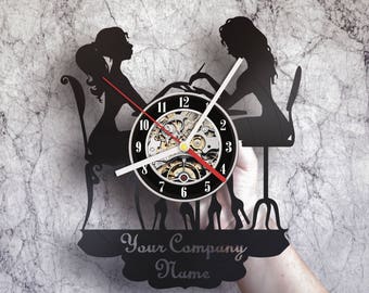 Nail Hair Salon Clock Decor, Summer Opening Girls Beauty, Wedding Shower Decoration, Elderly Rooms Brunch Engagement Reception