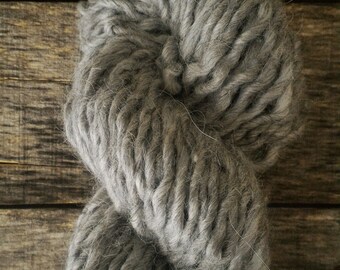 Grey Wool/Alpaca Blend, Recycled Yarn