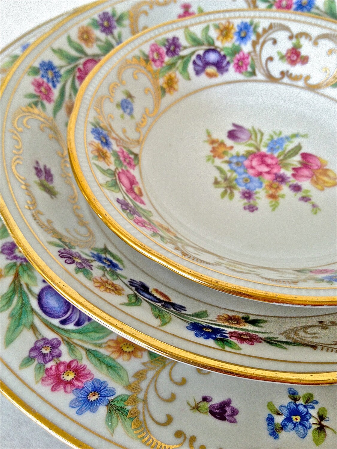 Dresden Schuman ChinaDresden chinaset of Dresden ChinaRich