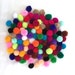 Assorted color yarn Pom Poms 1 inch, decorative ball, jewelry making, pompom garland, nursery decor, pompon ball, party decor, boho decor