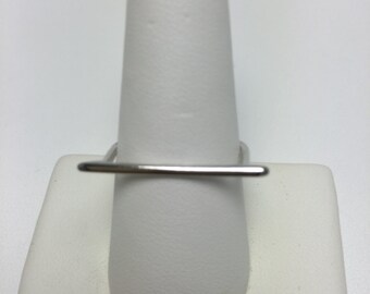 Sterling silver bar ring