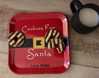 Cookies For Santa - Personalized Plate