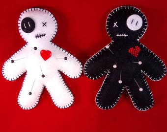 Voodoo doll pin cushion - 2 colours available
