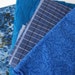One Pound Blue Fabric Scraps -- cotton fabric