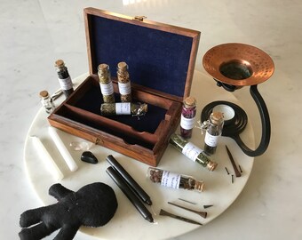 Apothecary Herb Kit,Wiccan, Altar Box.