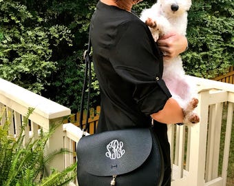 Monogrammed Tassel Crossbody Bag/ Great Gift Idea!