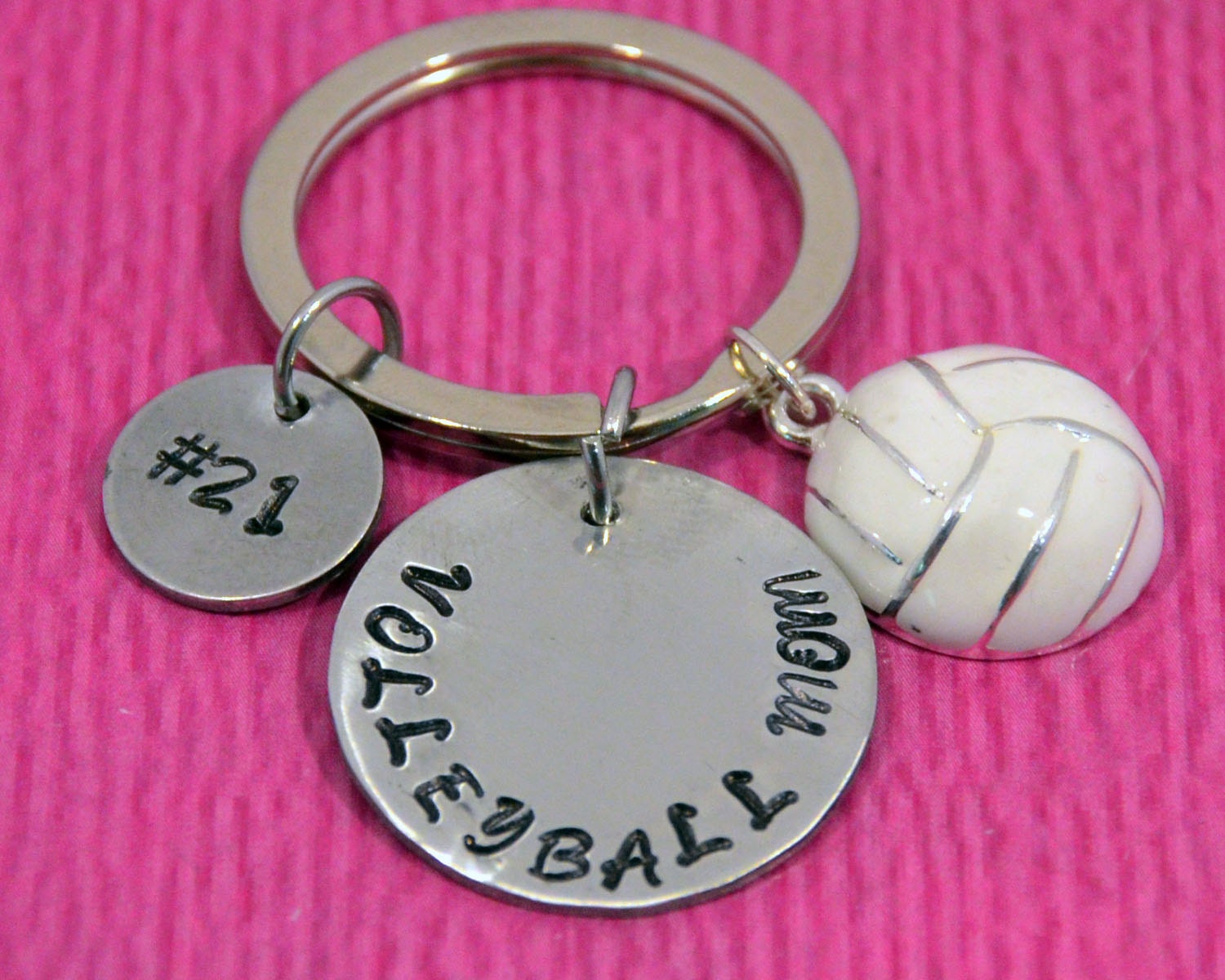 Volleyball Mom Volleyball Gifts Volleyball Mom Keychain