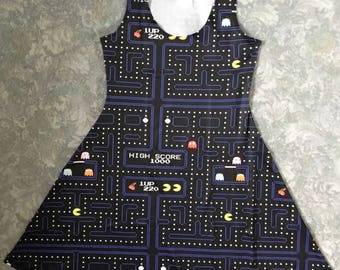 Retro Gaming Pacman-Inspired Dress