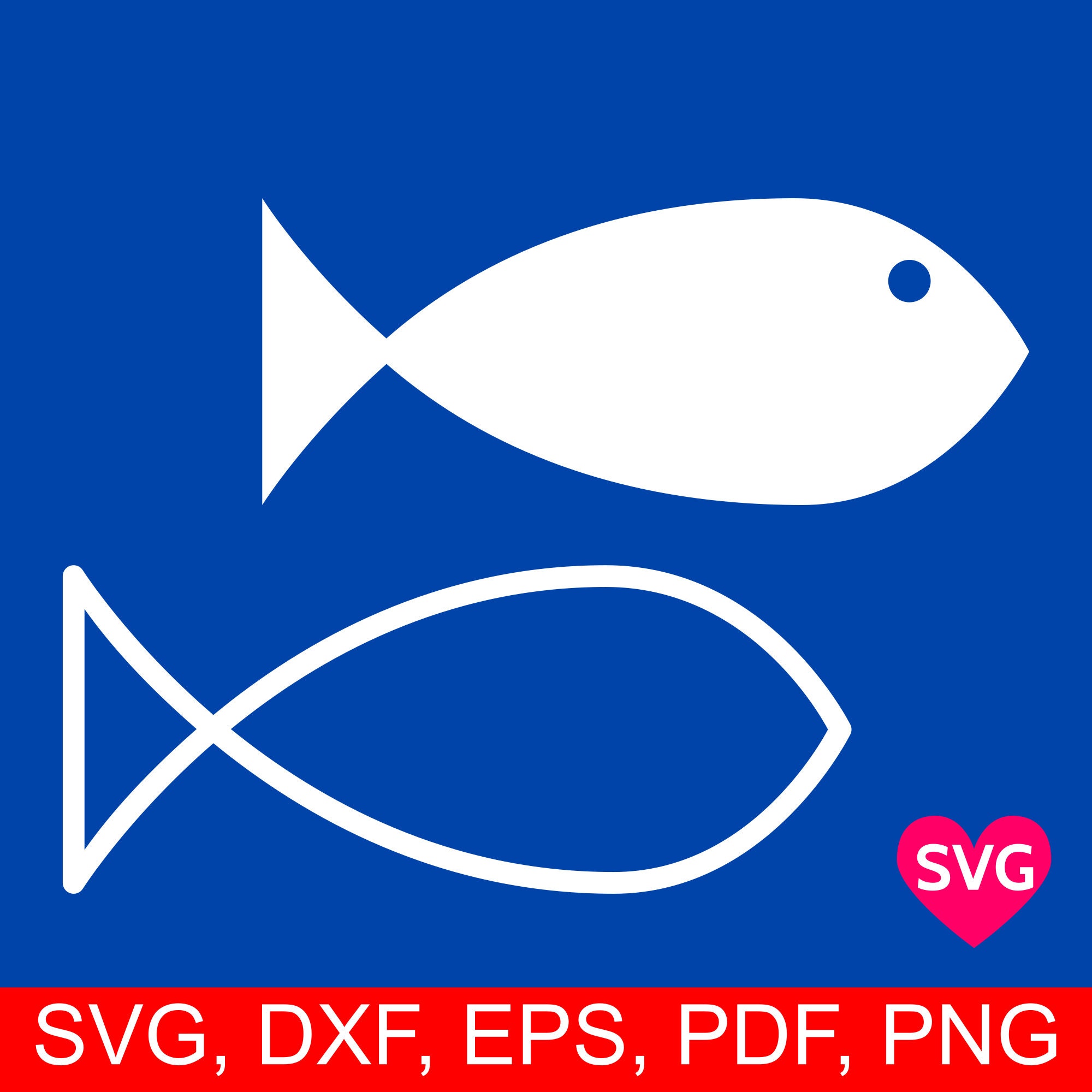 Download Fish SVG cut file and printable clipart, fish silhouette fish outline