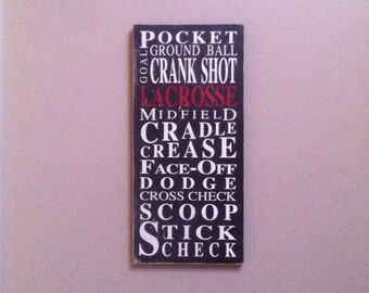 Lacrosse - Sports Typography Word Art