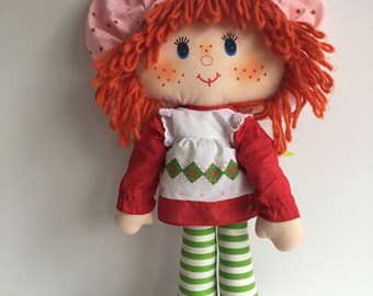 Original Vintage STRAWBERRY SHORTCAKE Rag Doll