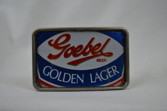 Vintage Goebel Beer Can Belt Buckle