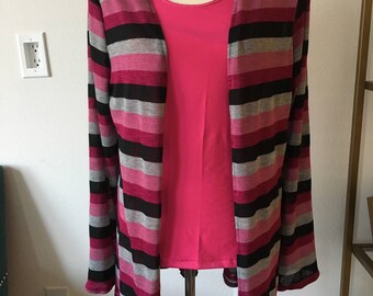 Striped Lightweight Cardigan