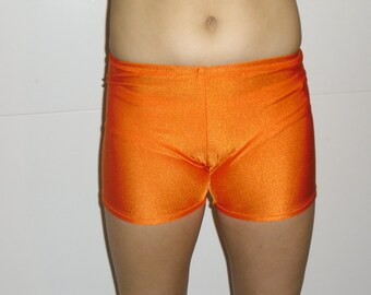Orange spandex shorts-any size