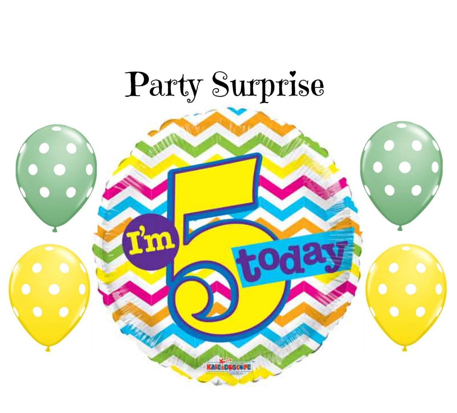 5 Year Old Birthday Balloons 5th Birthday Party Balloons