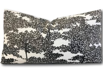 Pierowood Graphite Pillow Cover Robert Allen Pillow Cover Dwell Studio Forest Pillow Tree Pillow ONE PILLOW COVER