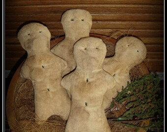 Old Fashion Gingers ~ prim gingerbread bowl filler or ornie Christmas Winter ornament sewing epattern