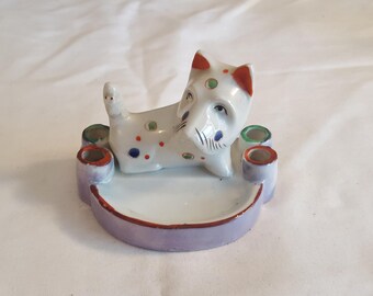Made in Japan Lustreware Cigarette Holder Ashtray