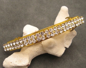 Large Rhinestone Hair Clip Barrette Vintage Jewelry Bridal Accessories