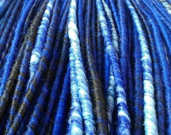 Silky de dreads mix colour. Blue dreadlocks. Classic de dreads