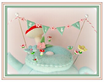 Personalized Flag Banner Bunting Pin Topper