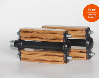 FREE SHIPPING|Wooden Bicycle Pedals|Wood Pedals|Bike Pedals|Fixie|Oak Wood|Classic|Pedals|Vintage Bike|Bicycle|Design|Gift|Handmade
