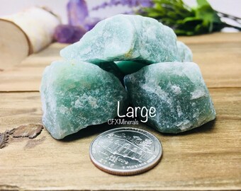 1 Green Raw Aventurine Jade Rough Crystal Gemstone Healing Grid Altar Chakra Stone
