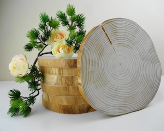 7"-7.5" Wood Slices, Wood Slabs, Rustic Wood, Wedding Decor, Woodworking, Rustic Wood, Tree Slices, Tree Trunk Slices, Stump Slices