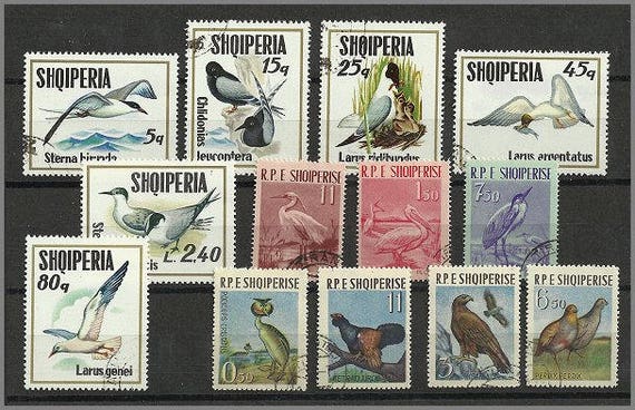 Albania vintage 1960s used postage stamps three complete Albania vintage 1960s used postage stamps three complete