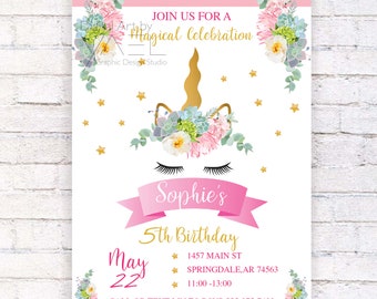 5th birthday invite | Etsy