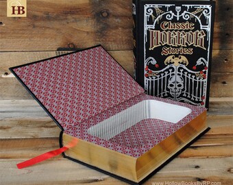 Book Safe - Classic Horror Stories - Leather Bound Hollow Book Safe