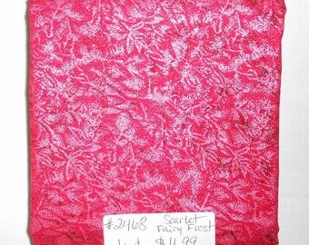 Fairy Frost Fabric - 1yd piece- Scarlet/Red Fairy Frost CM 0376-SCARL /Michael Miller (#2468)