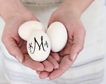 Ceramic Easter Egg . personalized eggs . personalized easter eggs ceramic . hand lettered easter egg ornament . hand lettering