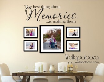 Family wall decal - Memories Wall Decal - Family decal - Family Room Decal - Picture wall decal - memories - Family room decor - wall art