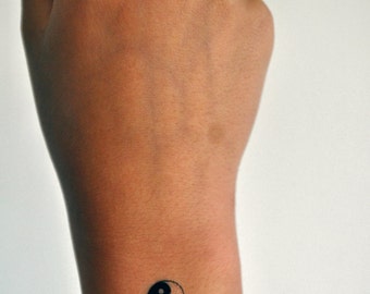 The Sun The Moon The Truth Temporary Tattoo Ying Yang Tattoo
