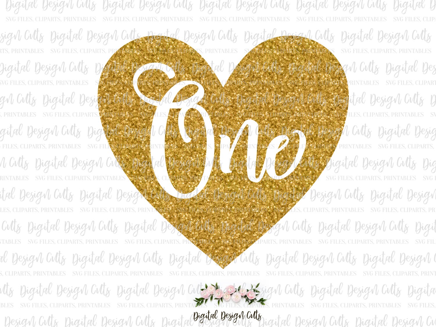 Download One SVG, One Glitter Iron-on, One in heart SVG Cutting ...