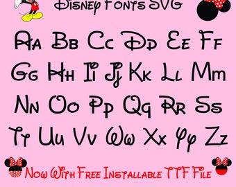 70% Off, Disney Font Svg, Disney Font Png, Disney Installable Font,Disney Font Cricut,Disney Letters,Disney Font Silhouette Disney Alphabets