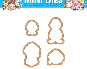 Art Impressions Front-N-Backs Mini Dies Bunny & Ducky