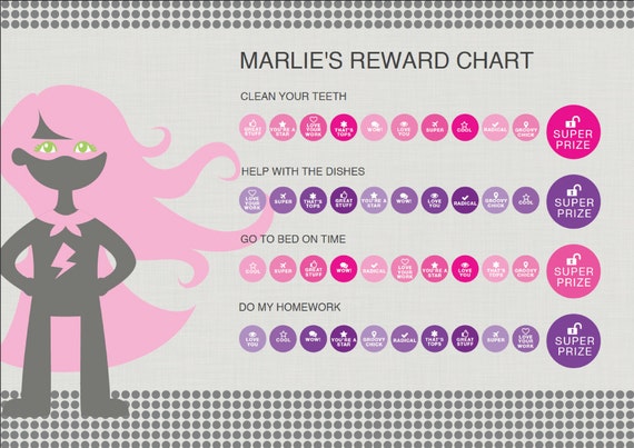 Girls Reward Chart Printable